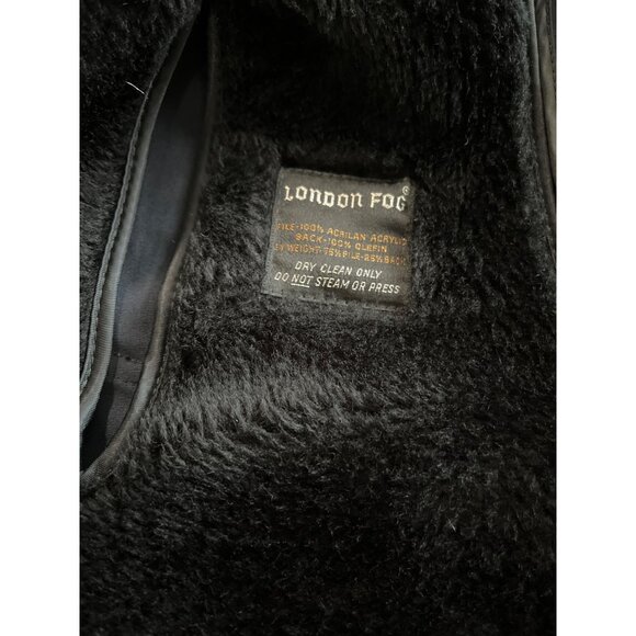 London Fog navy blue lined rain trench coat size 40 Reg - Picture 6 of 9